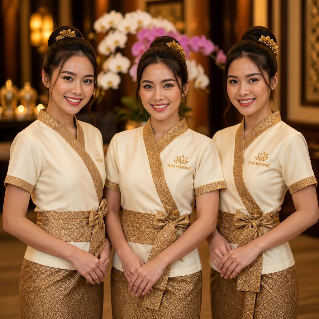 Beautiful professional Thai massage therapists ready for outcall service